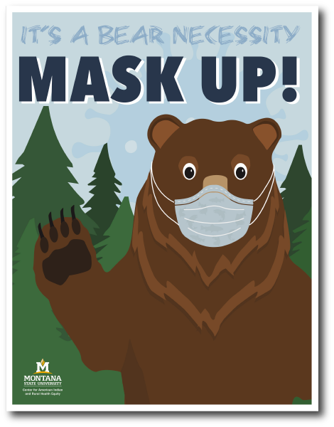 An image of the 'Mask Up' Poster
