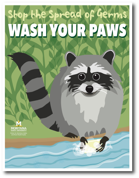An image of the 'Wash Your Paws' poster