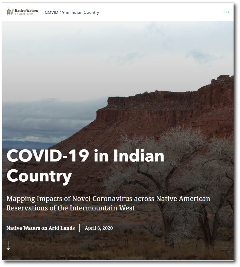 Image of "COVID-19 in Indian Country" StoryMap
